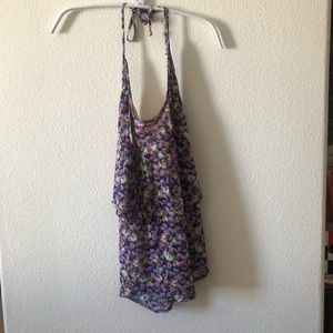 A|X floral halter top